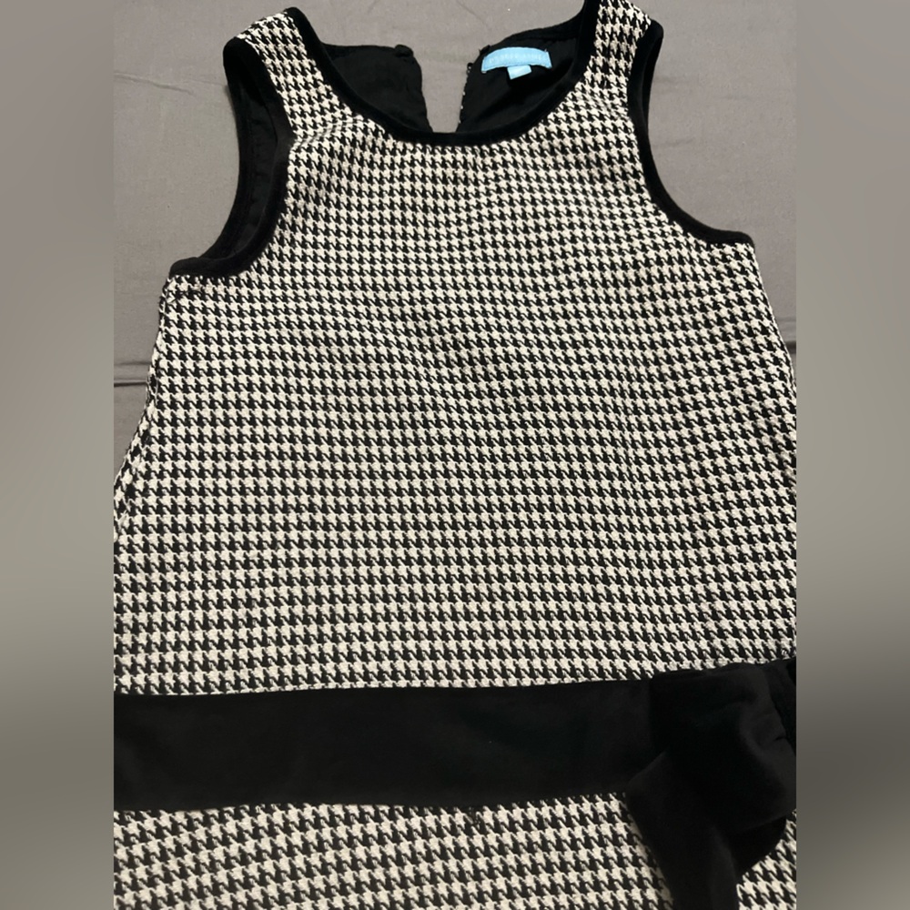 Draper James Black and White Houndstooth Dress - Picture 3 of 4